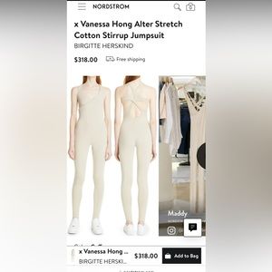 Birgitte Herskind x Vanessa Hong cotton stirrup jumpsuit